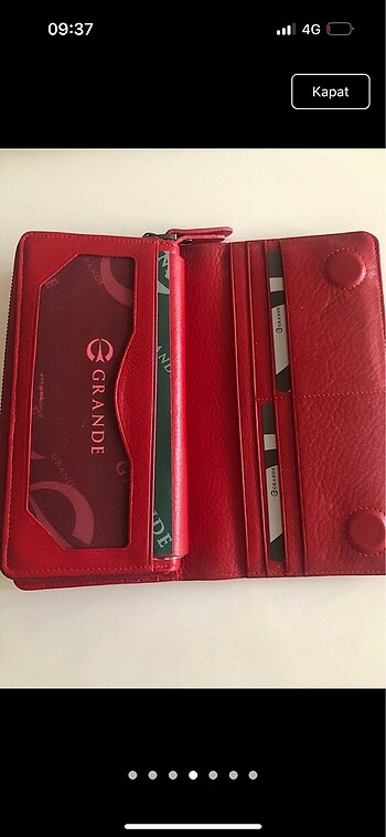 Grande Kırmızı Renk Kadın Cüzdan&Kartlık - Görsel 4