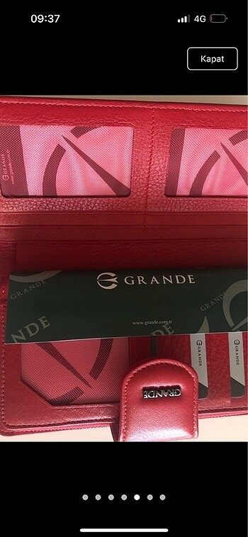 Grande Kırmızı Renk Kadın Cüzdan&Kartlık - Görsel 5