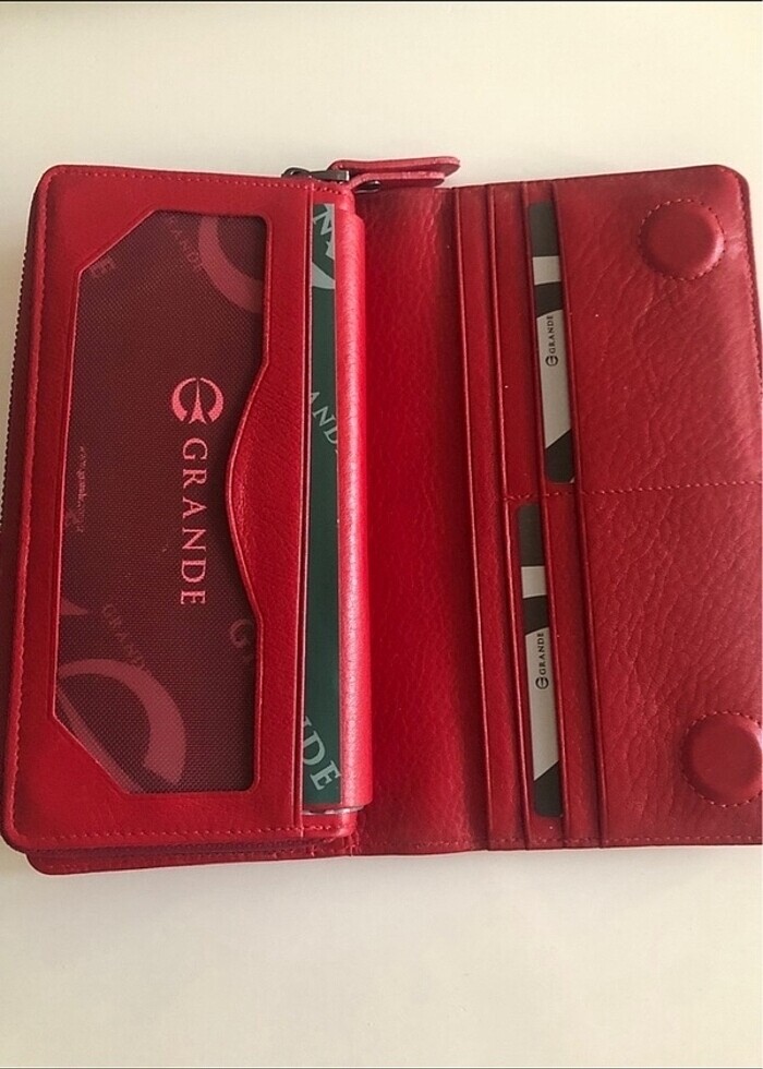 Grande Kırmızı Renk Kadın Cüzdan&Kartlık - Görsel 4