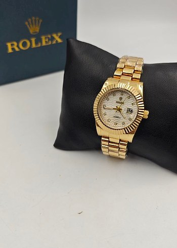 Rolex Kadın Altın Renkli Klasik Saat