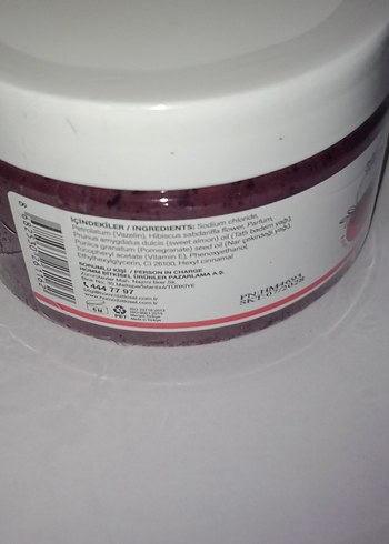 Beden HOMM BİTKİSEL NAR ÇEKİRDEĞİ YAĞLI SCRUB