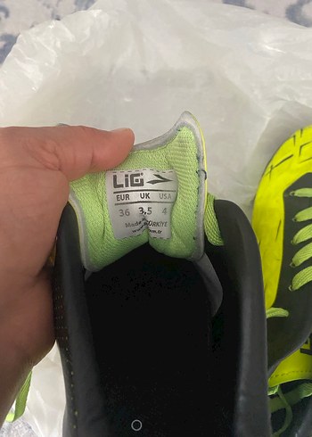 tek ebat Beden sarı Renk Sarı Erkek Futbol Ayakkabısı Velcro Bağcıklı