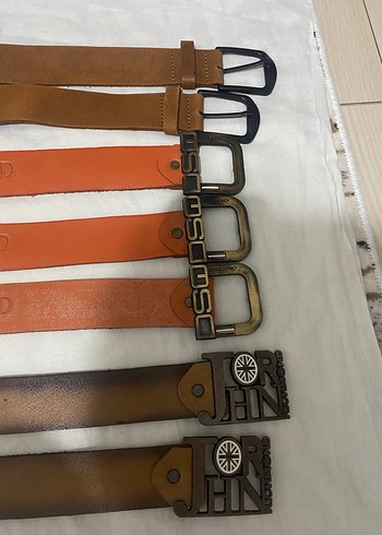 Vintage tarz kahverengi erkek deri kemer