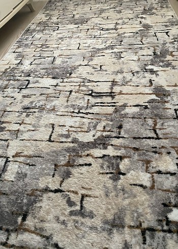 Gri Soyut Desenli Modern Halı - Görsel 4