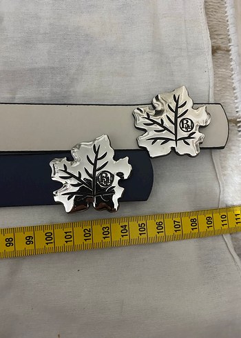 Kadın Mavi Deri Kemer Yaprak Tokalı - Görsel 10