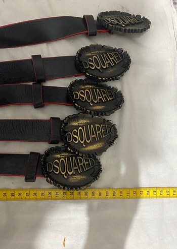 Altın Tokalı Siyah Deri Rock Punk Kemer - Görsel 8