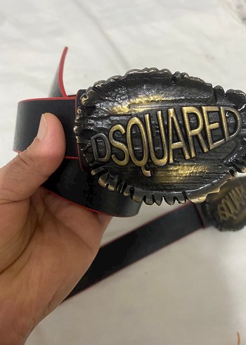 Altın Tokalı Siyah Deri Rock Punk Kemer - Görsel 2