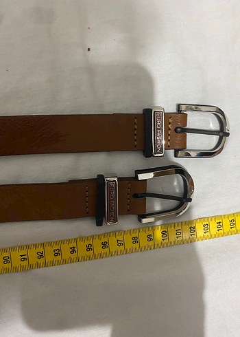 Parlak Kahverengi Deri Kadın Kemer - Görsel 6