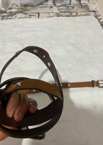 Parlak Kahverengi Deri Kadın Kemer - Görsel 5