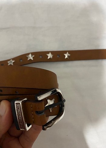 Parlak Kahverengi Deri Kadın Kemer - Görsel 2