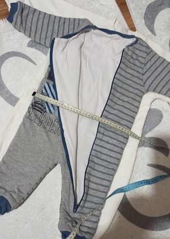 18-24 Ay Beden mavi Renk bebek tulum sıfır ayarında