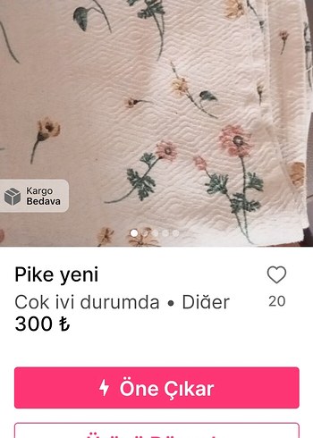 Beyaz Bohem Pastel Çiçekli pike - Görsel 4