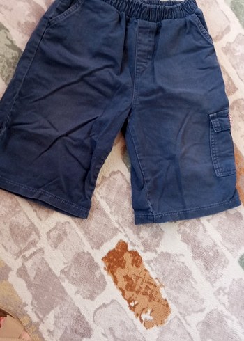 Erkek Mavi Bol Kesim Denim Şort