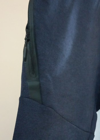 Fermuarlı Cep Detaylı Siyah Eşofman - Görsel 6