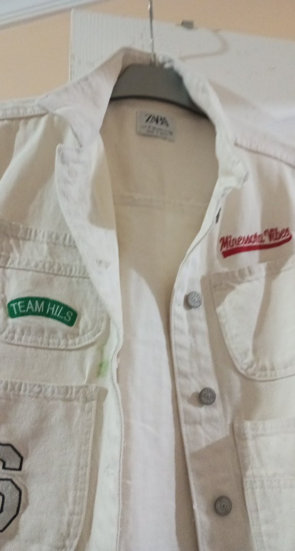 Kız erkek Çocuk Düğmeli kot Pamuk Yelek - Görsel 5