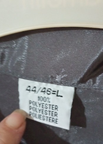 Gri Bağlama Desenli Uzun Kadın Sabahlık gömlek pijama - Görsel 4