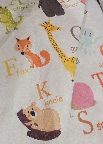 Renkli Hayvan Temalı Çocuk halısı - Görsel 4