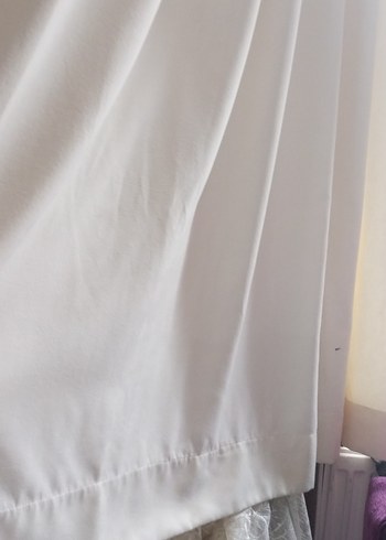 Beyaz Modern Düz Perde guneşlik - Görsel 2