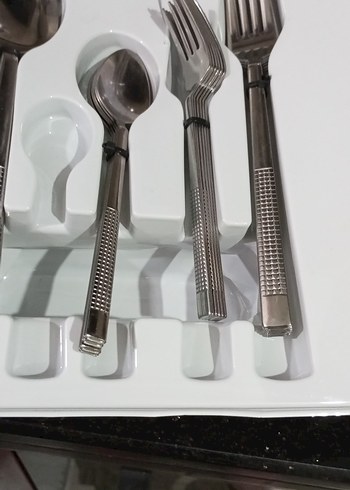 48 Parça çelik  Çatal Kaşık Seti  sıfır ürün - Görsel 2