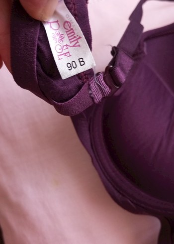 Koyu Mor Minimalist Goth Sütyen - Görsel 4