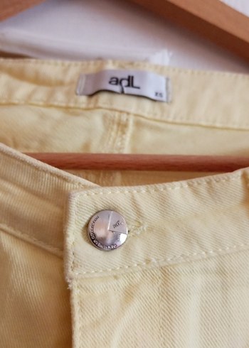 Sarı Midi Boyfriend Denim Pantolon - Görsel 3