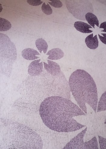 Pastel Mor Çiçek Desenli Modern Halı 3,5 metrekare - Görsel 4