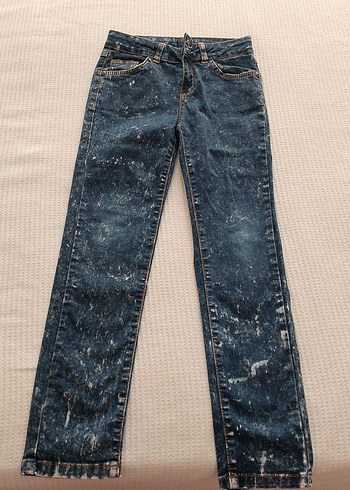 Kadın Gri Mavi Bağcıklı Regular Fit Kot Pantolon - Görsel 2