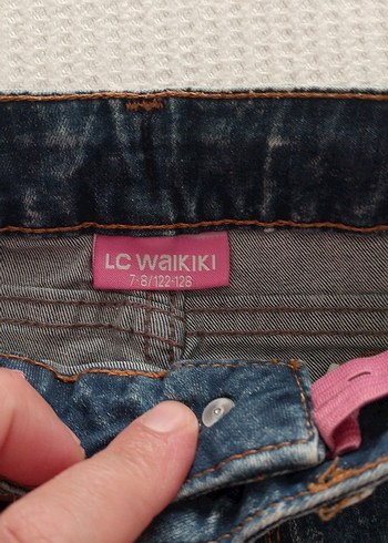 Kadın Gri Mavi Bağcıklı Regular Fit Kot Pantolon - Görsel 4