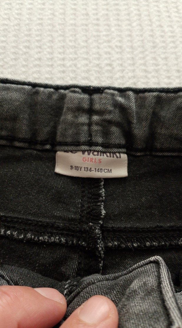Çocuk Gri Denim Pantolon - Görsel 3