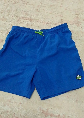 Erkek Mavi Mini Düz Kesim Deniz Şortu - Görsel 2