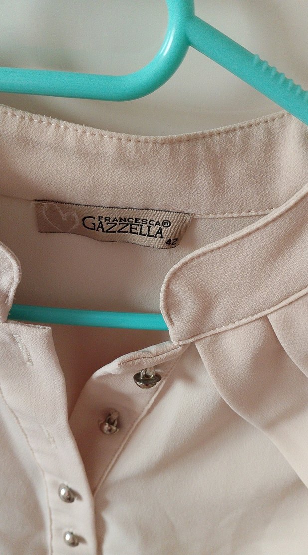 Bej Düğmeli Bohem Pamuklu Kadın Gömlek - Görsel 4