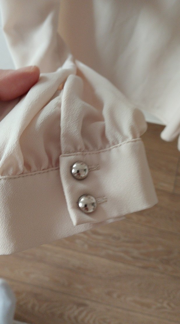 Bej Düğmeli Bohem Pamuklu Kadın Gömlek - Görsel 5