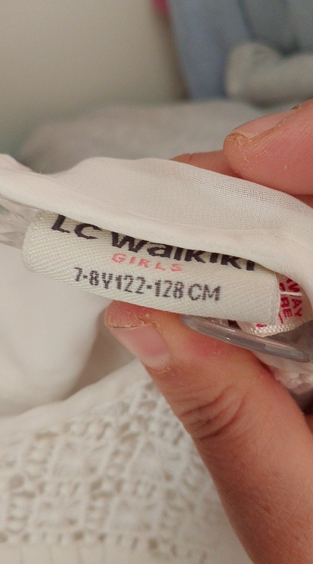 Beyaz Dantelli Kız Bluzu - Görsel 4