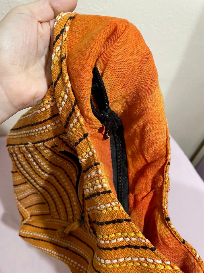 Sarı Nakışlı Bohem Kadın Çapraz vintage Çanta - Görsel 2