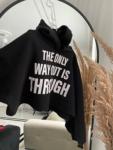 l Beden siyah Renk Crop sweatshirt