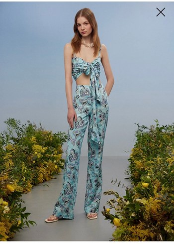 Urban Muse marka Alt üst takım saten parlak kumaş - Görsel 2