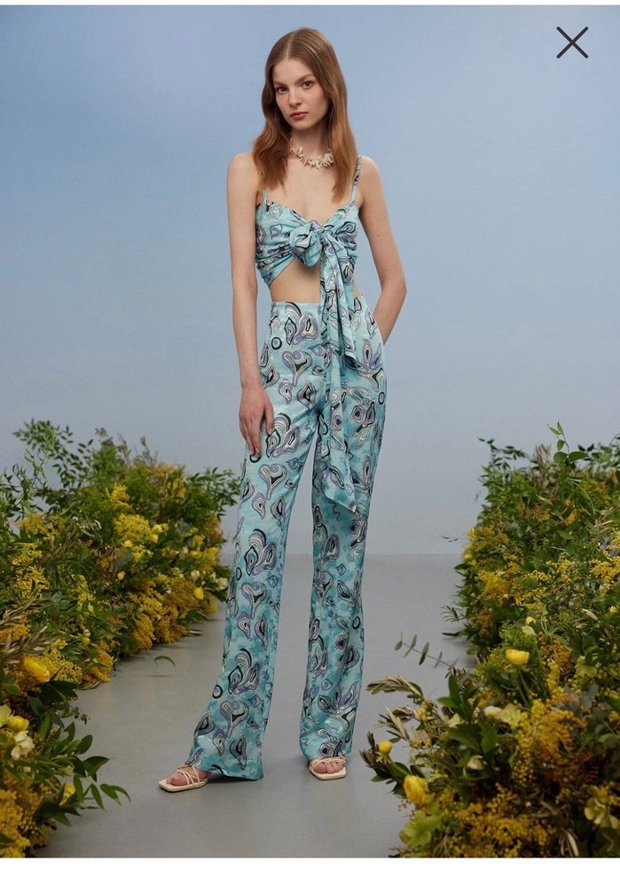 Urban Muse marka Alt üst takım saten parlak kumaş - Görsel 2