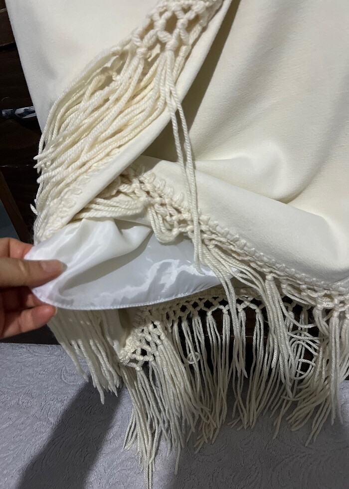 Kaşemir 100% yün diye yazılmış, hiç kusuru yok - Görsel 5