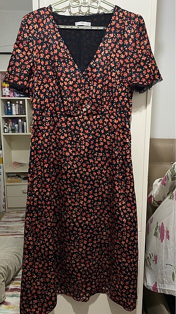 Mango suit özel seri saten elbise