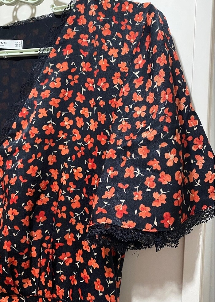 Mango suit özel seri saten elbise - Görsel 3