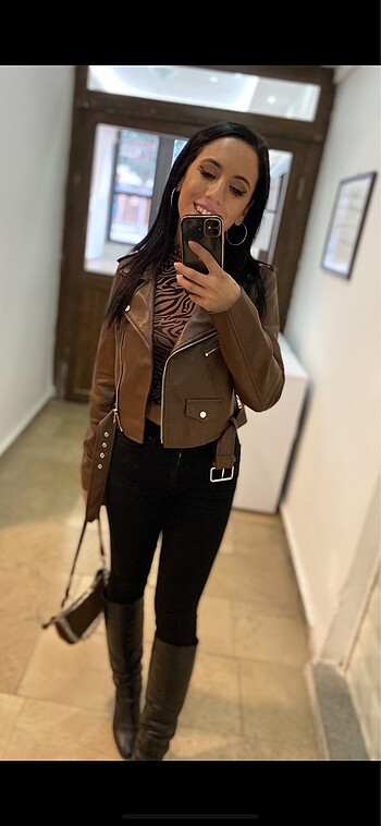 Stradivarius Deri ceket