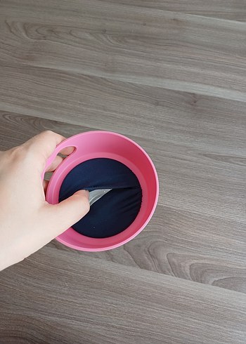 Pastel Pembe Dökülmeyi önleyen Atıştırmalık Kap - Görsel 5