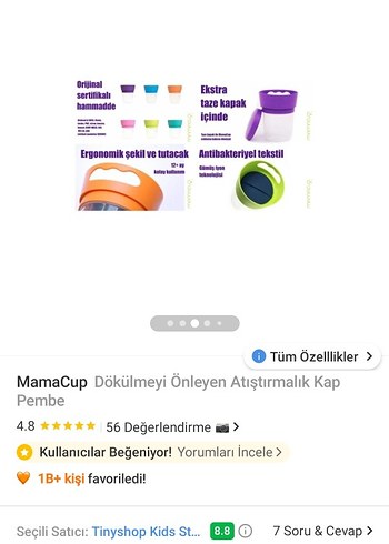 Pastel Pembe Dökülmeyi önleyen Atıştırmalık Kap - Görsel 8