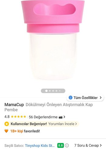 Pastel Pembe Dökülmeyi önleyen Atıştırmalık Kap - Görsel 7