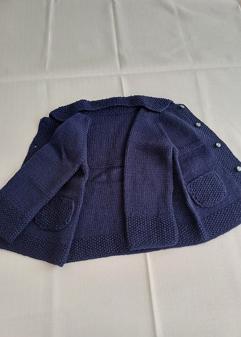 Lacivert Erkek Çocuk Triko Hırka - Görsel 4