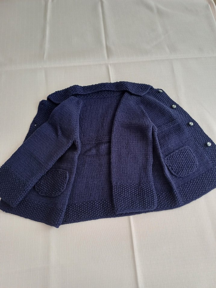 Lacivert Erkek Çocuk Triko Hırka - Görsel 4