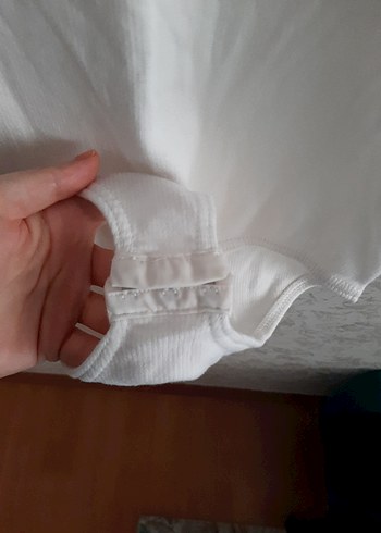 Beyaz Kız Çocuk Bale Calisma Mayosu - Görsel 5