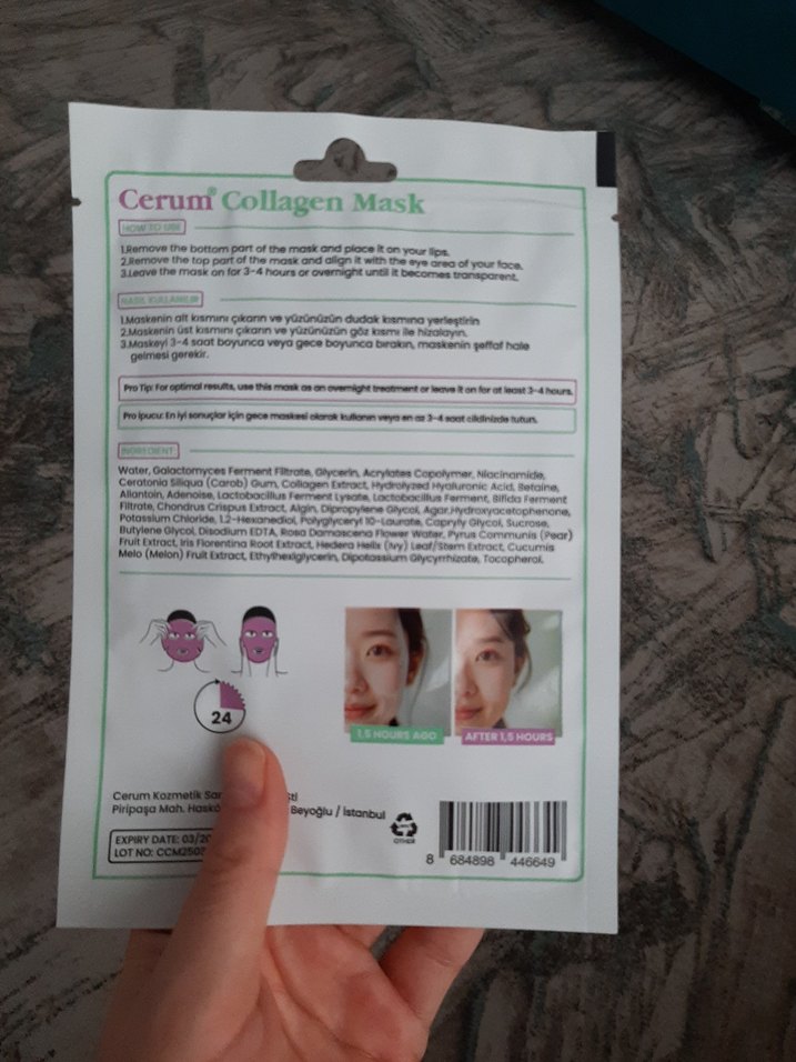 Cerum Kolajen Maskesi - Görsel 2