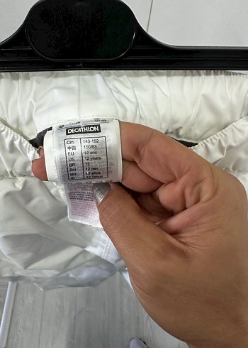 Kız Çocuk Beyaz Kayak Kar  Pantolonu - Görsel 4