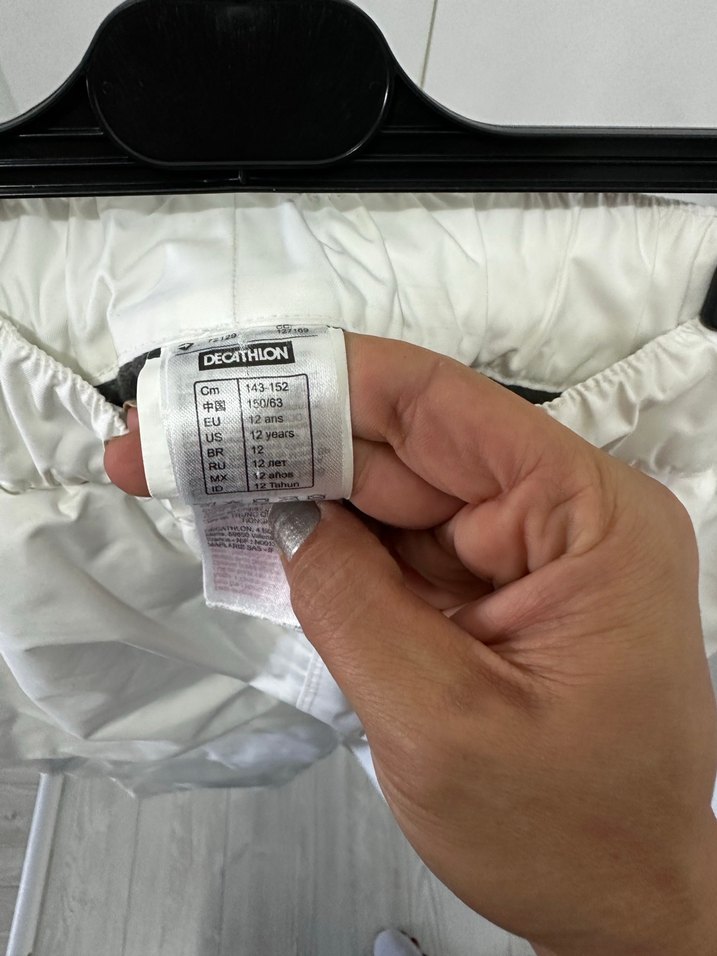 Kız Çocuk Beyaz Kayak Kar  Pantolonu - Görsel 4